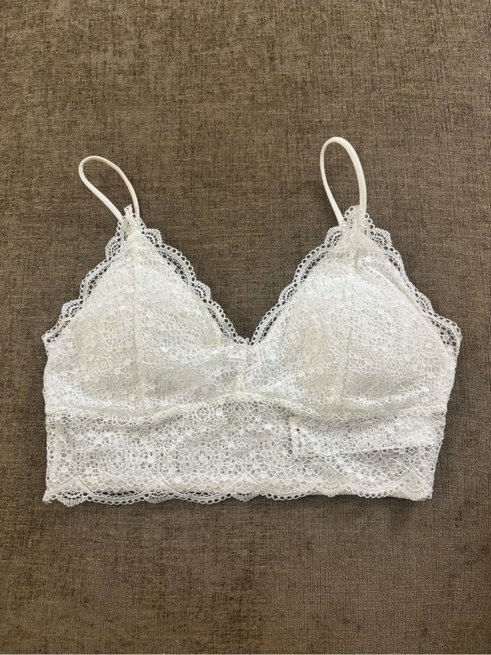 Delicate Lace Bralette in White